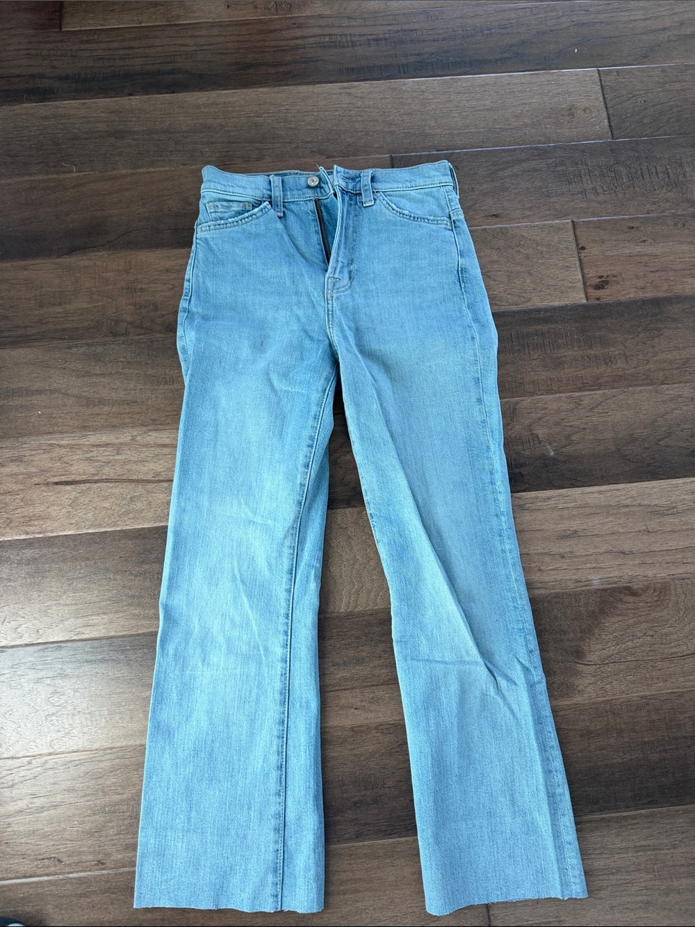 7 For All Mankind Light Blue Flared Jeans